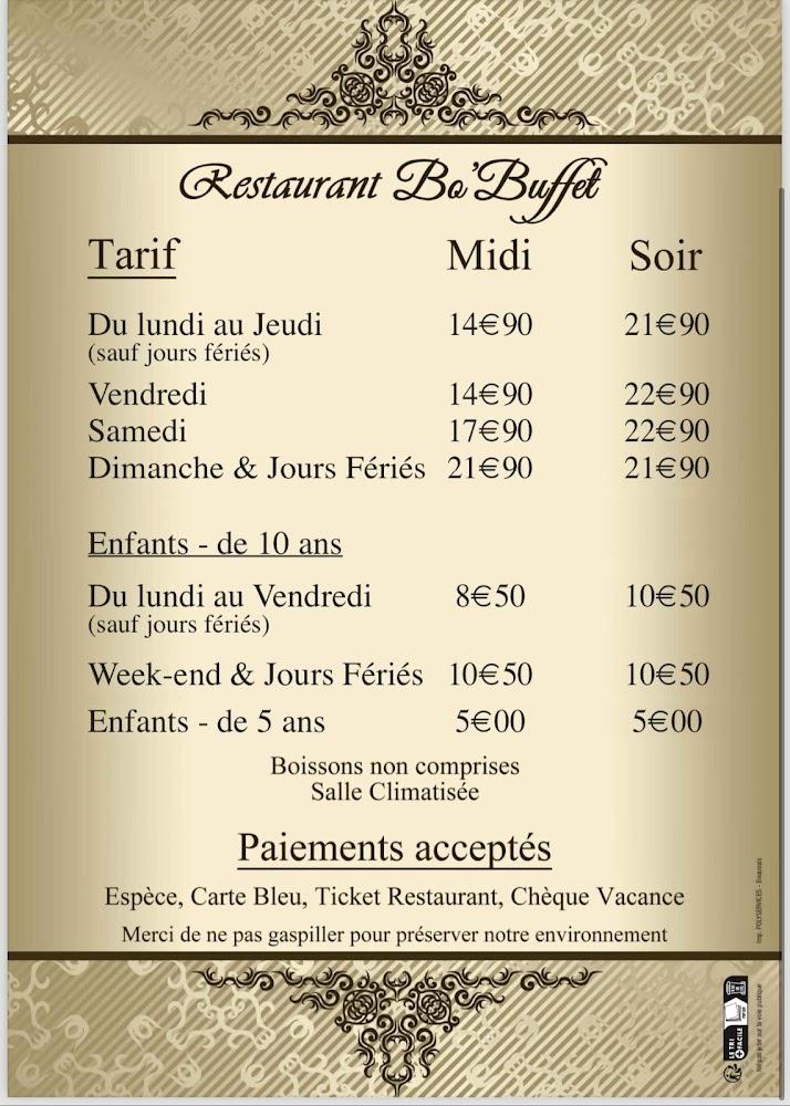 BO’BUFFET - Menu Image 1